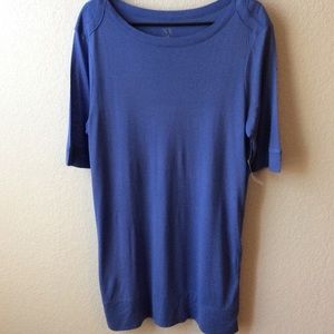 New York & Co  Blouse w/ zipper Sz XL